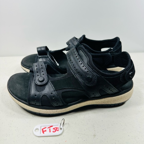 SAS Embark Sport Sandal Women's US 75 N Black Leather Adjustable Strap